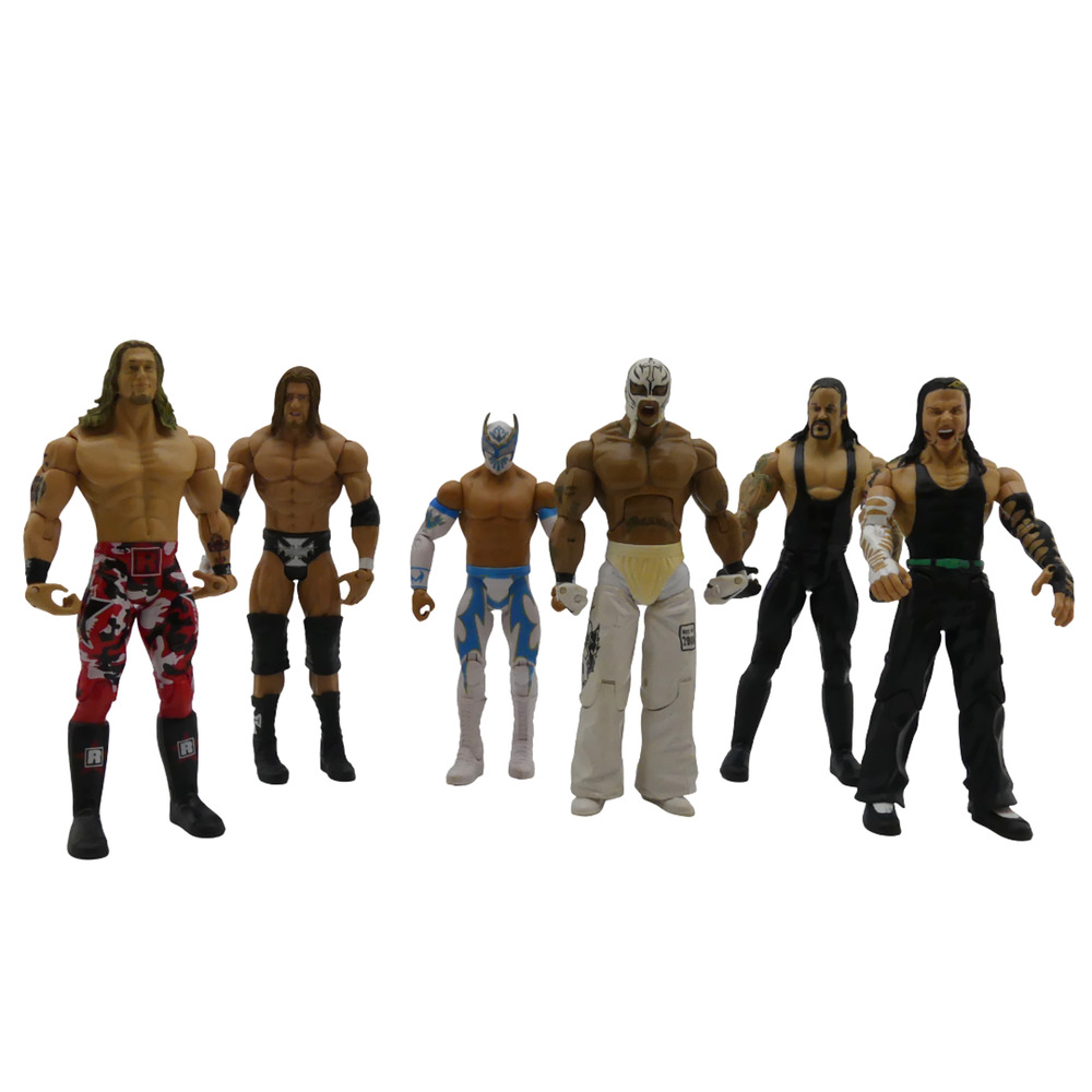 Lot of 6 Jakks Pacific WWE Wrestling Action Figure Elite Classic Superstars